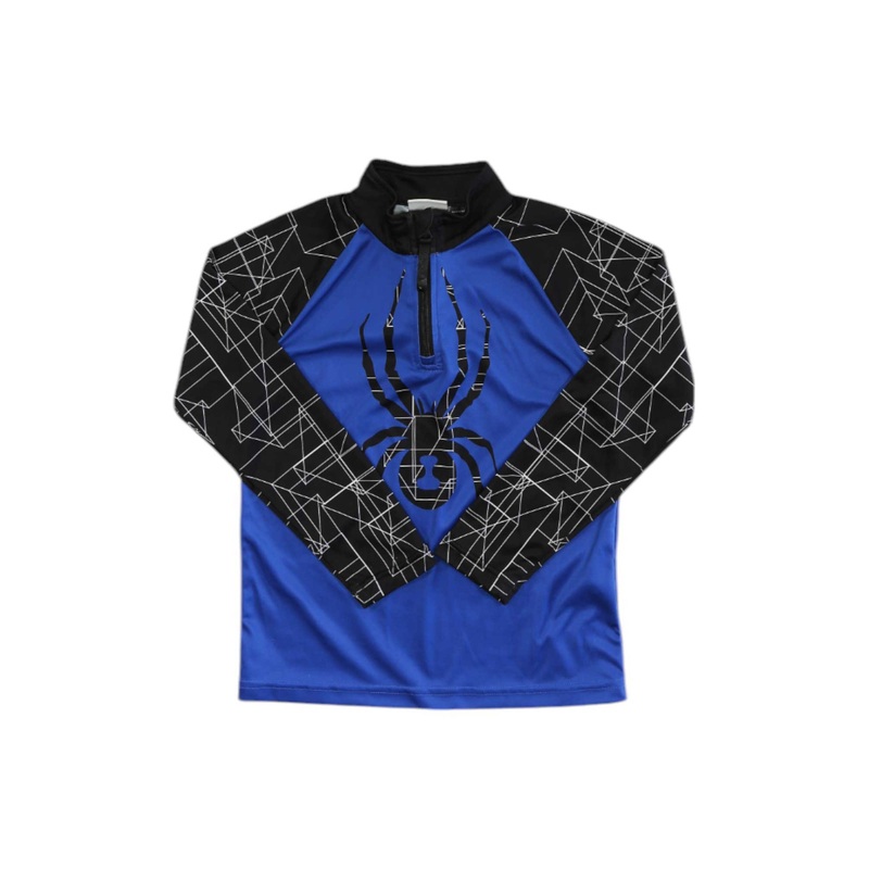 SPYDER BOYS MAZE ZIP T-NECK TOP