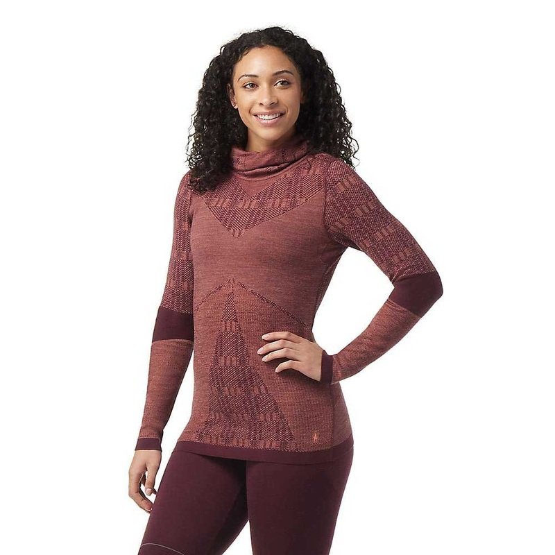 Smartwool Womens Intraknit Thermal Max Merino Base Layer Pattern Hoodie