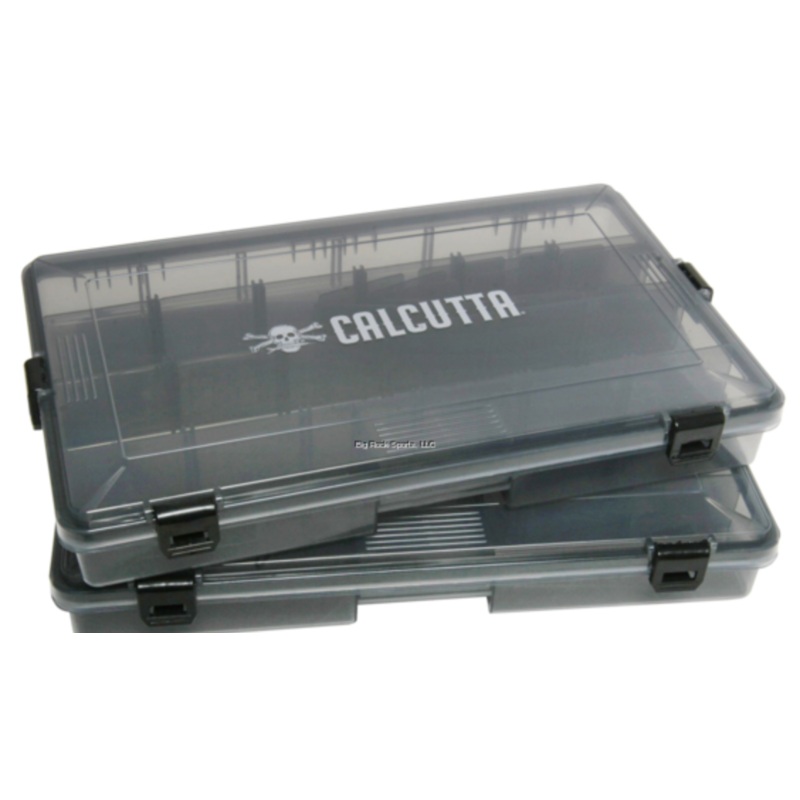 Calcutta CSLTT-3700 Squall 3700 waterproof 4 latch tackle trays (2 pack)
