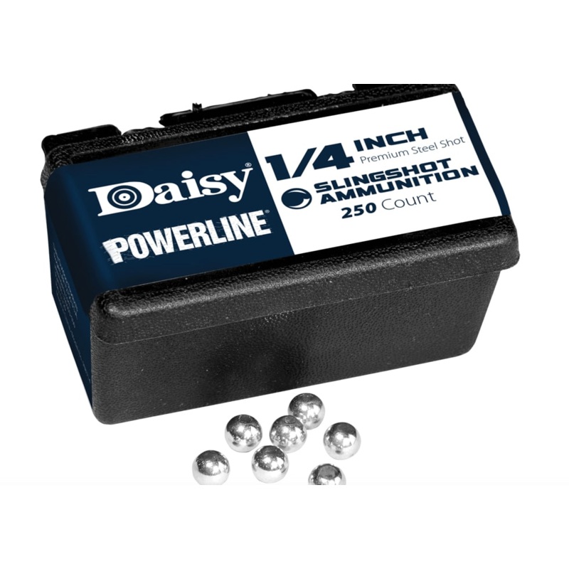 DAISY 1/4" STEEL SLINGSHOT AMMO (250CNT)