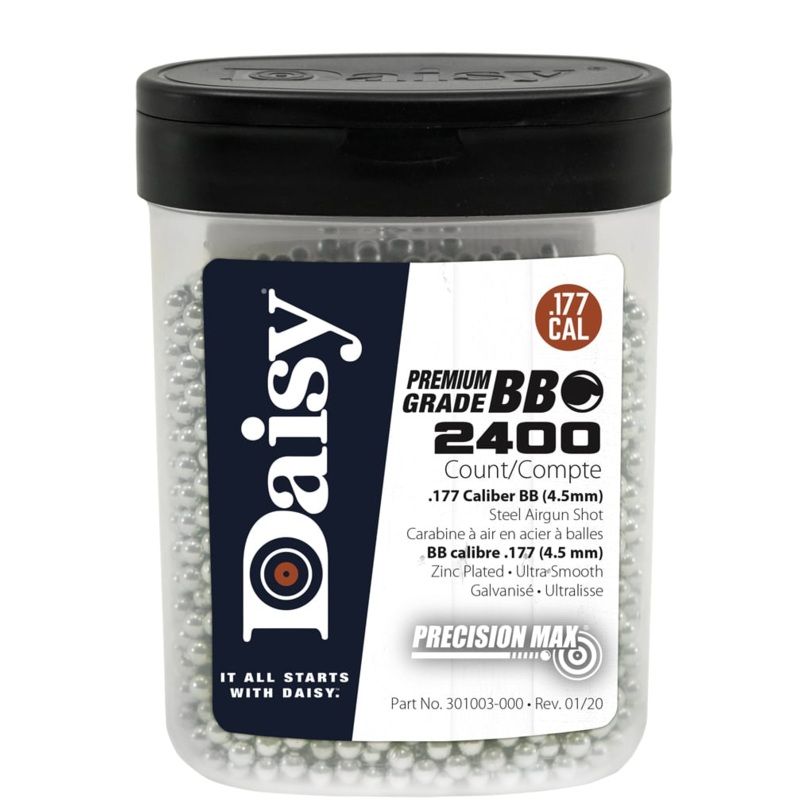 DAISY .177 CAL BB'S 2400 COUNT, BOTTLE