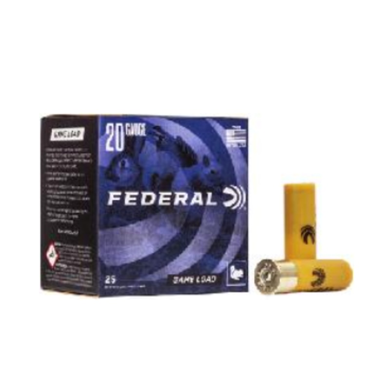 FEDERAL GAME LOAD, 20GA 7/8 OZ #7.5 (25)