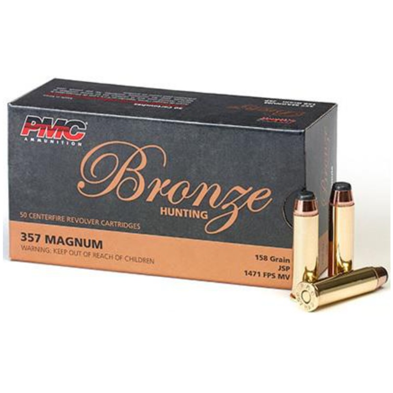 PMC BRONZE AMMO 357 MAG 158GR JSP (50)