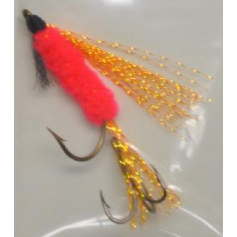 Custom Angler KOKANEE FLY, FIRE ORANGE