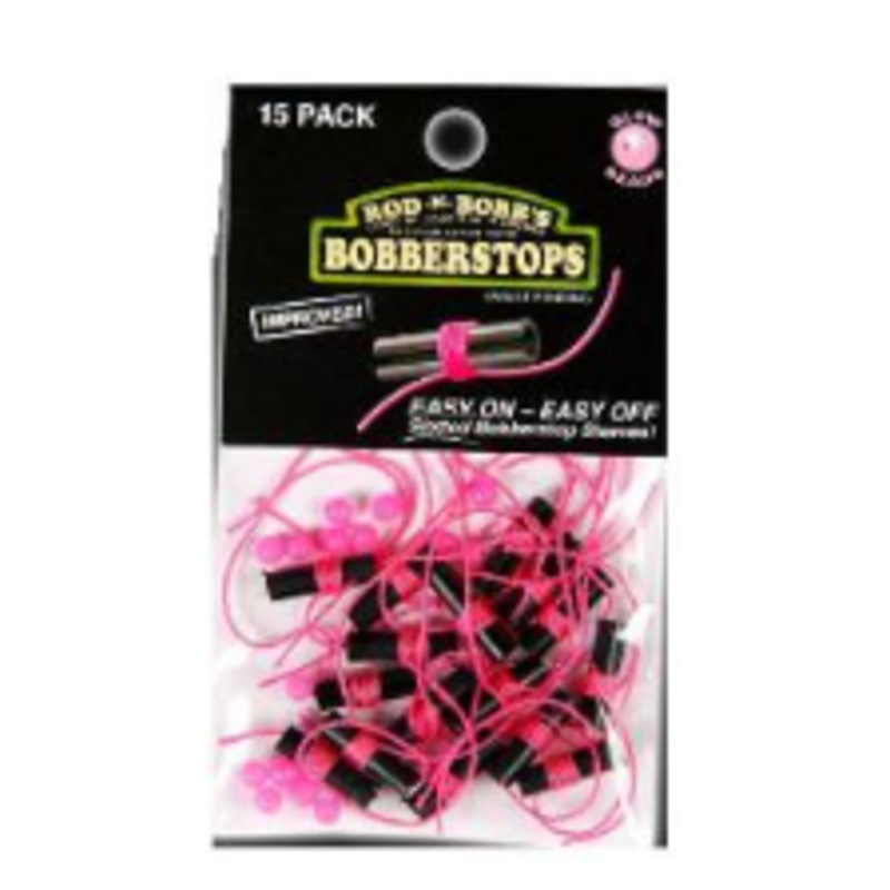 ROD & BOB BOBBER STOPS & GLO BEADS (15),PINK
