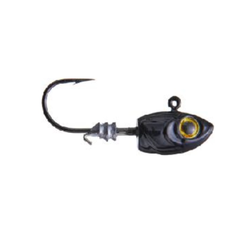 ZMAN MICRO SHAD HEADZ 1/32oz (4) BLACK
