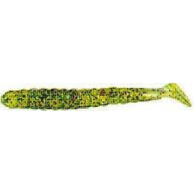 Slider Bass Grub 3" 15ct Avocado Glitter