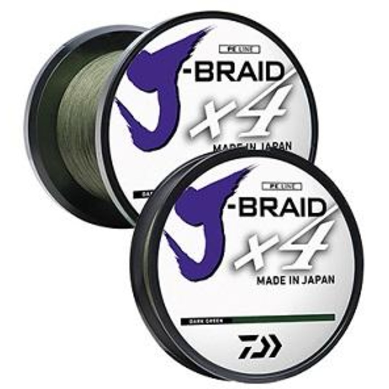 Daiwa J Braid Line x4 150yd 15lb Green
