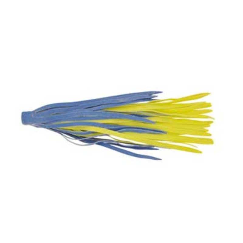 H&H Rubber Skirts Large 3ct Blue-Chartreuse