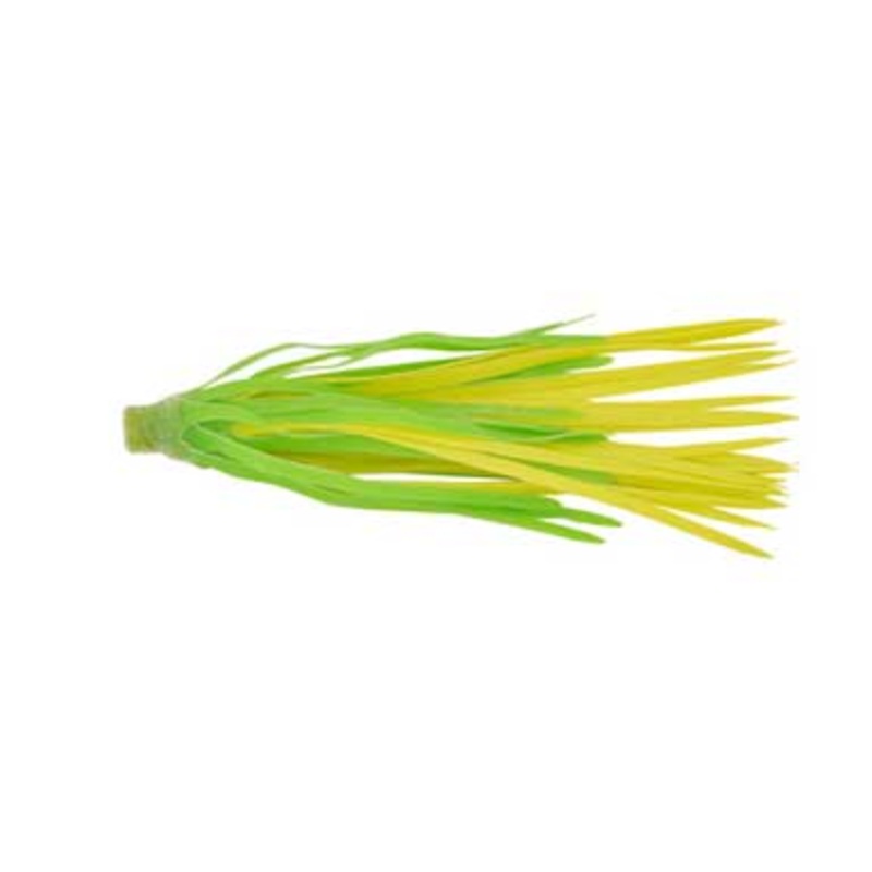 H&H Rubber Skirts Large 3ct Green-Chartreuse