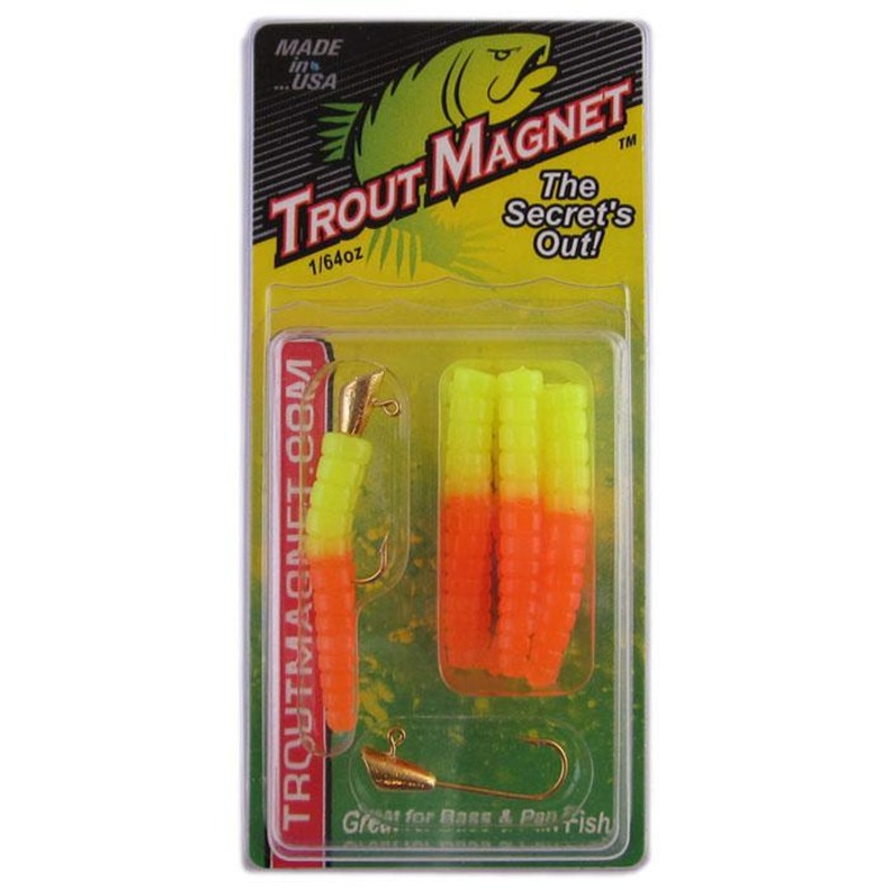Leland Trout Magnet 1/64oz 9ct Orange-Chartreuse