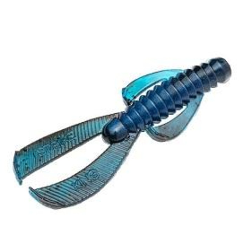 Strike King Rage Ned Bug 2.5 9ct Black Blue Swirl