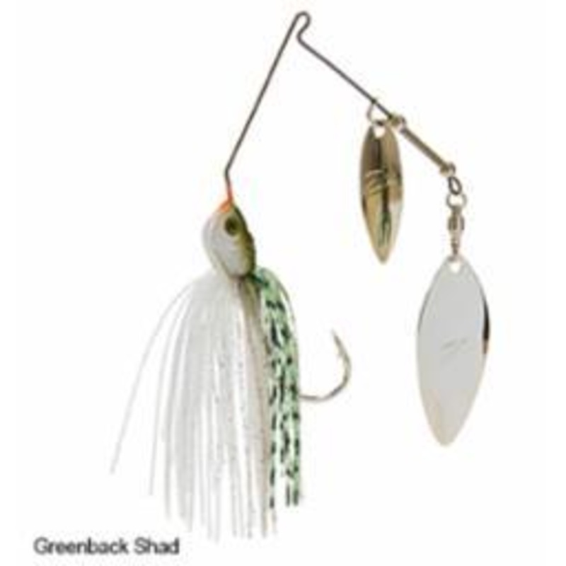 Z-Man Power Finesse Slingbladez Spinnerbait 3-8 Wil-Wil Greenback Shad