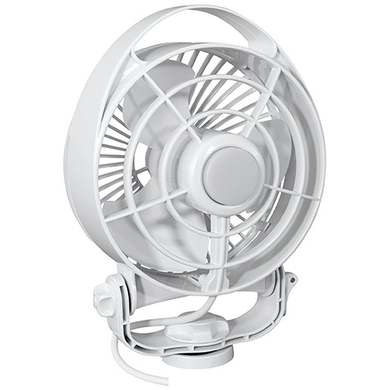 SEEKR by Caframo Maestro 12V 3-Speed 6" Marine Fan w/LED Light - White [7482CAWBX]