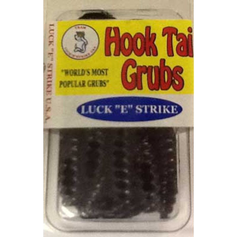 Luckie Strike Curl Tail Grub 3" 10ct Black