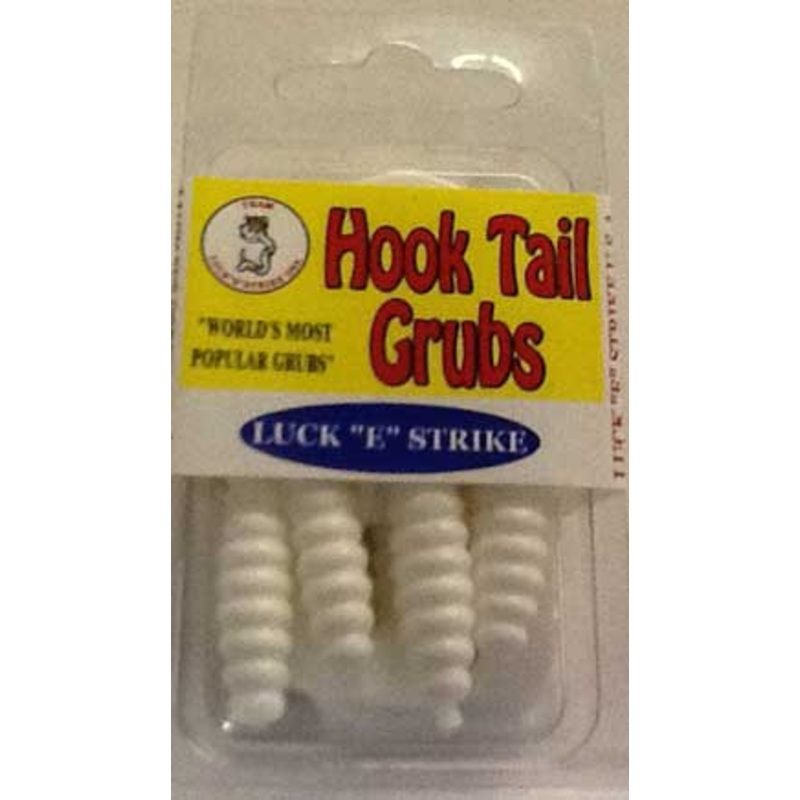 Luckie Strike Curl Tail Grub 3" 10ct White