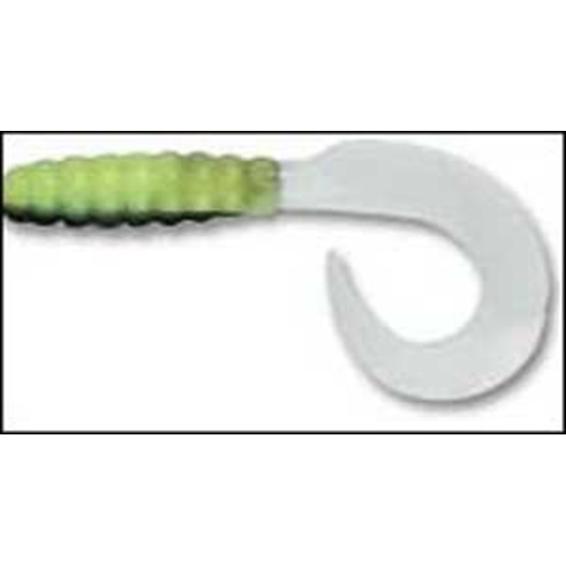 Luckie Strike TriColor Grub 3"10ct Black Silk Chart White