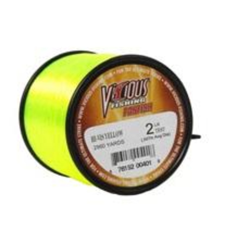 Vicious Panfish Line 1-4lb Spool Yellow 10lb