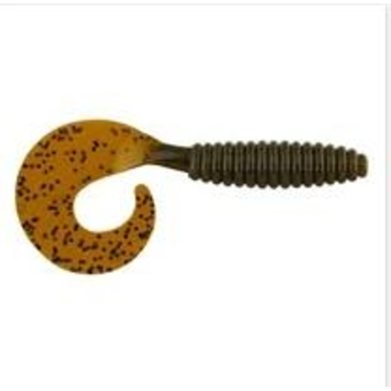 Yum Swimn Grub 3.625" 8ct Green Pumpkin