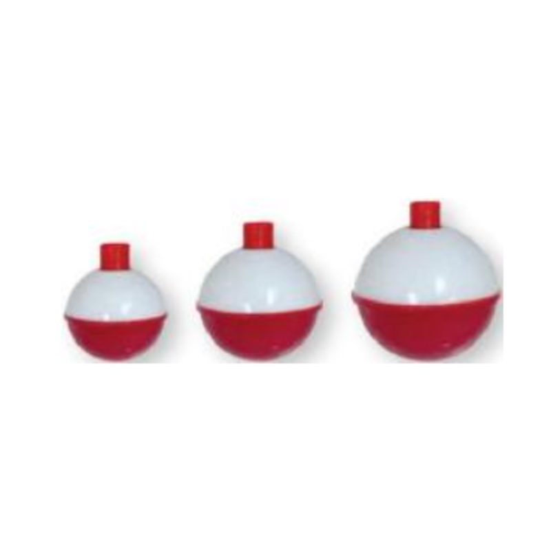 PUCCI 1-1/2" RED & WH SNAP ON FLOATS (2)