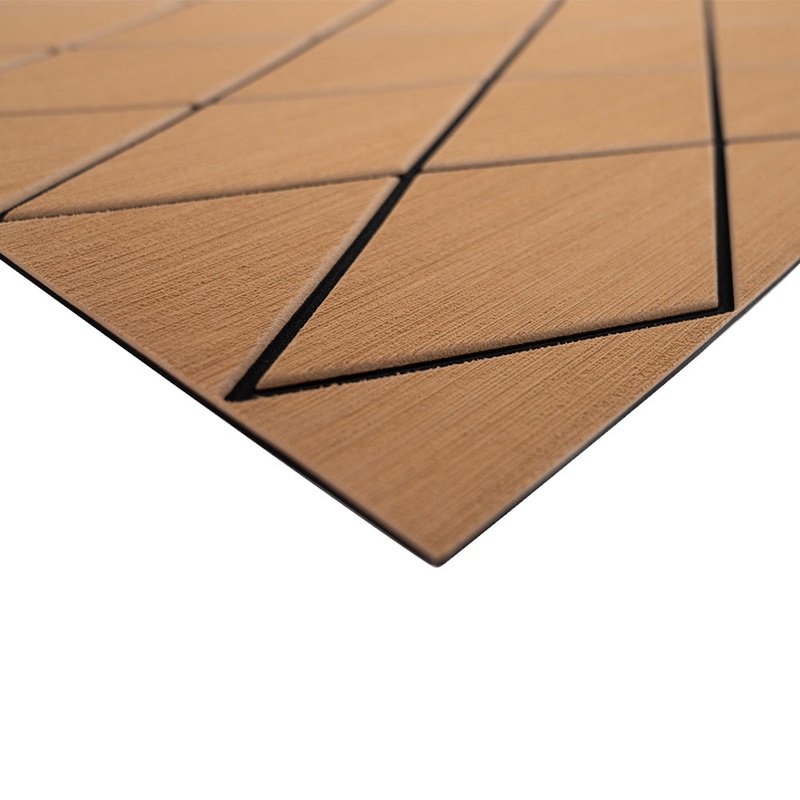SeaDek 40" x 80" 6mm Two Color Diamond Full Sheet - Brushed Texture - Mocha/Black (1016mm x 2032mm x 6mm) [56411-80093]
