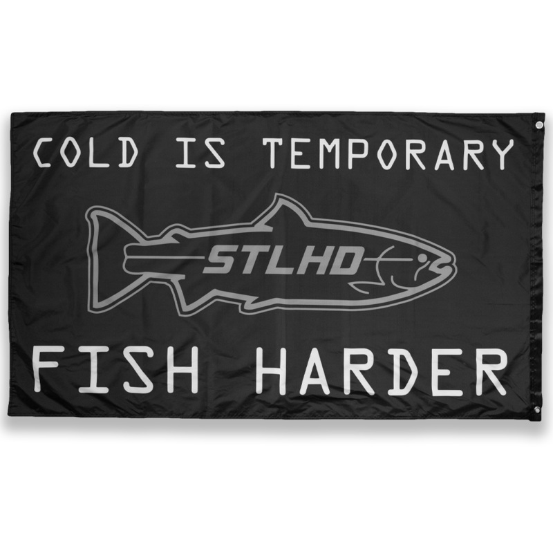 STLHD Fish Harder  3 x 5 Flag