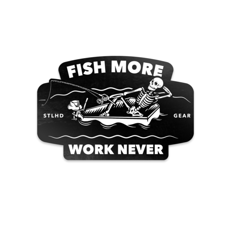 STLHD Fish More Sticker