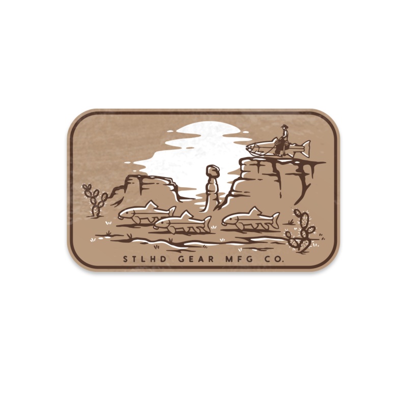 STLHD Trumpet Trout Sticker